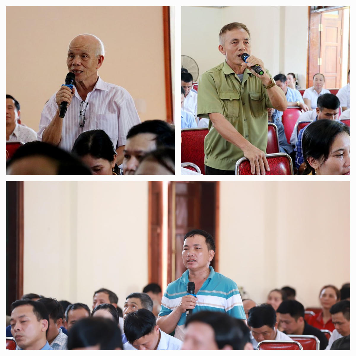 Cử tri huyện Nam Đàn nêu kiến nghị gửi tới đại biểu Quốc hội.
