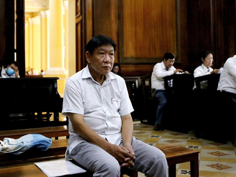 Bị cáo Phan Minh Tân tại tòa.