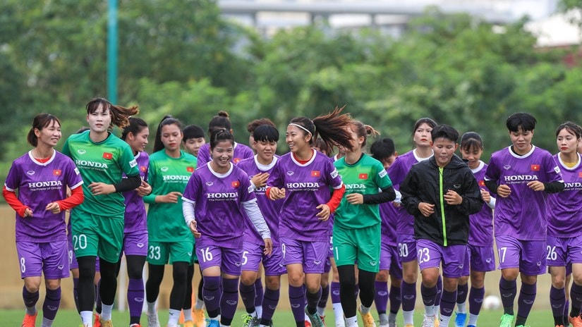 Đội tuyển nữ Việt Nam chuẩn bị tối đa cho lần đầu tiên tham dự World Cup. (Ảnh: VFF).