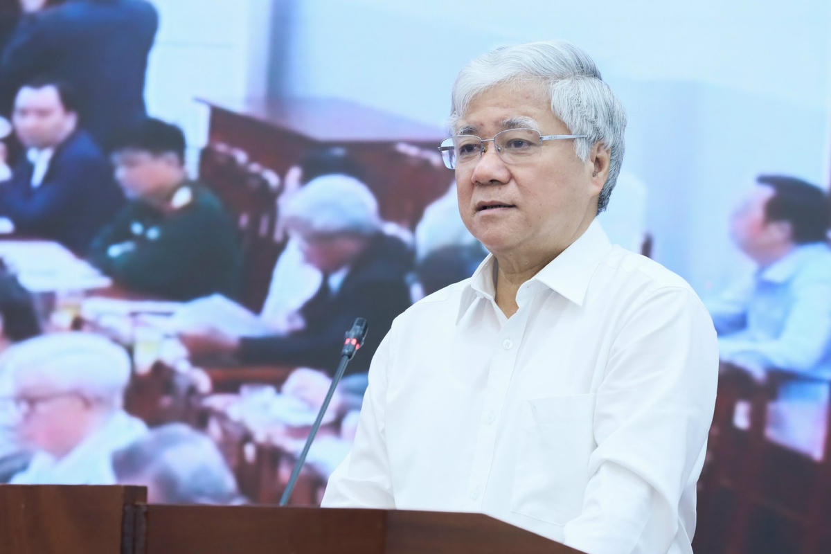 Chủ tịch Đỗ Văn Chiến phát biểu khai mạc Hội nghị.