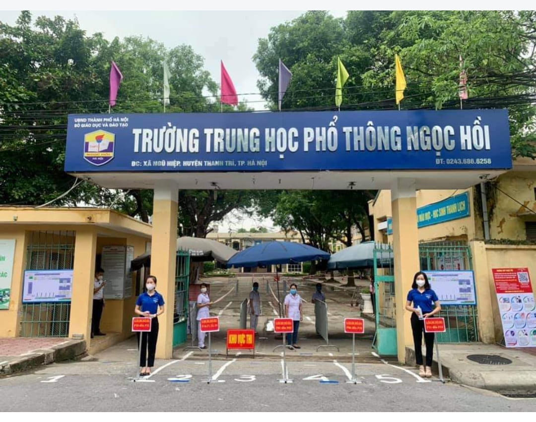 Sẵn sàng lực lượng hỗ trợ thí sinh.