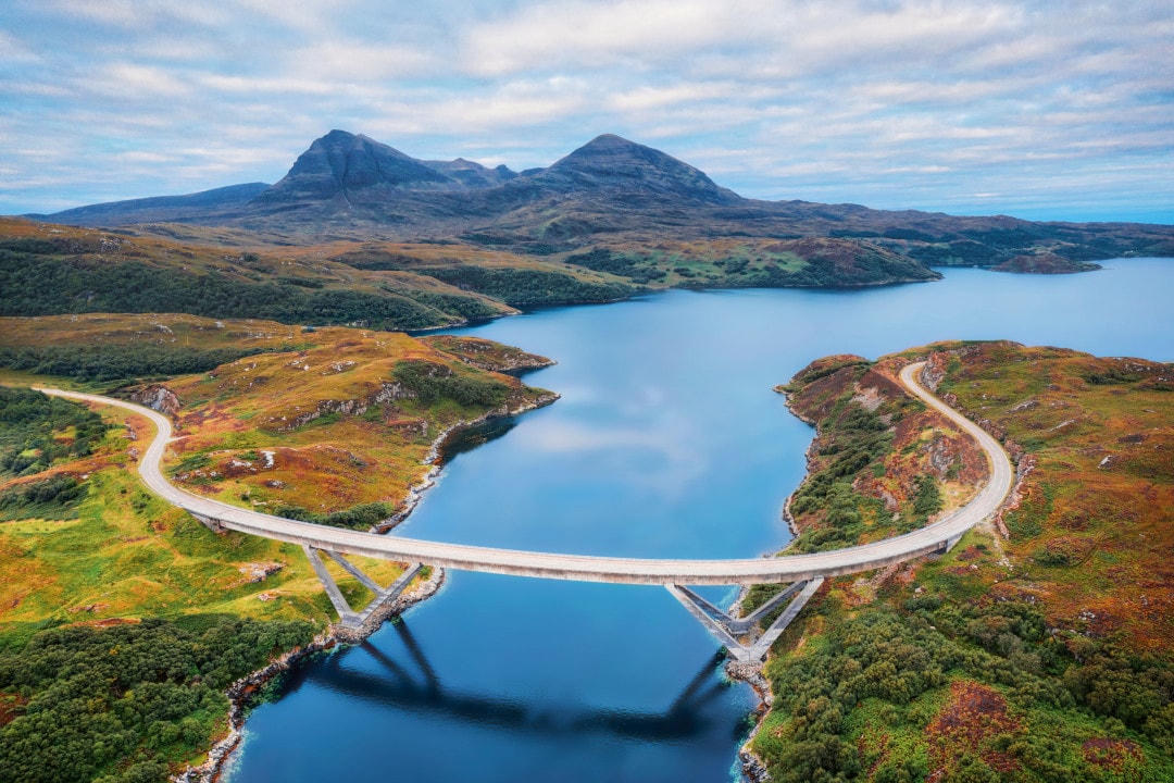 Bờ biển phía Bắc 500, Scotland - Tuyến đường dài 800 km băng qua những khung cảnh ngoạn mục nhất của North Highlands.