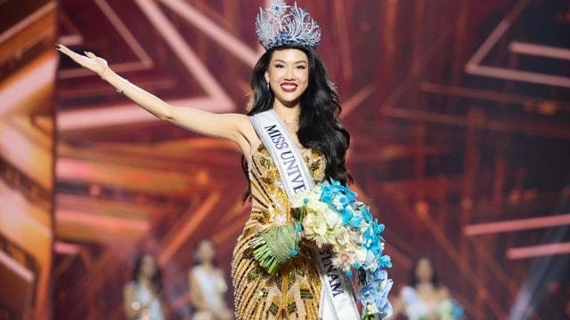 Hoa hậu Bùi Quỳnh Hoa đăng quang Miss Universe Vietnam 2023. Ảnh: Ban tổ chức. 