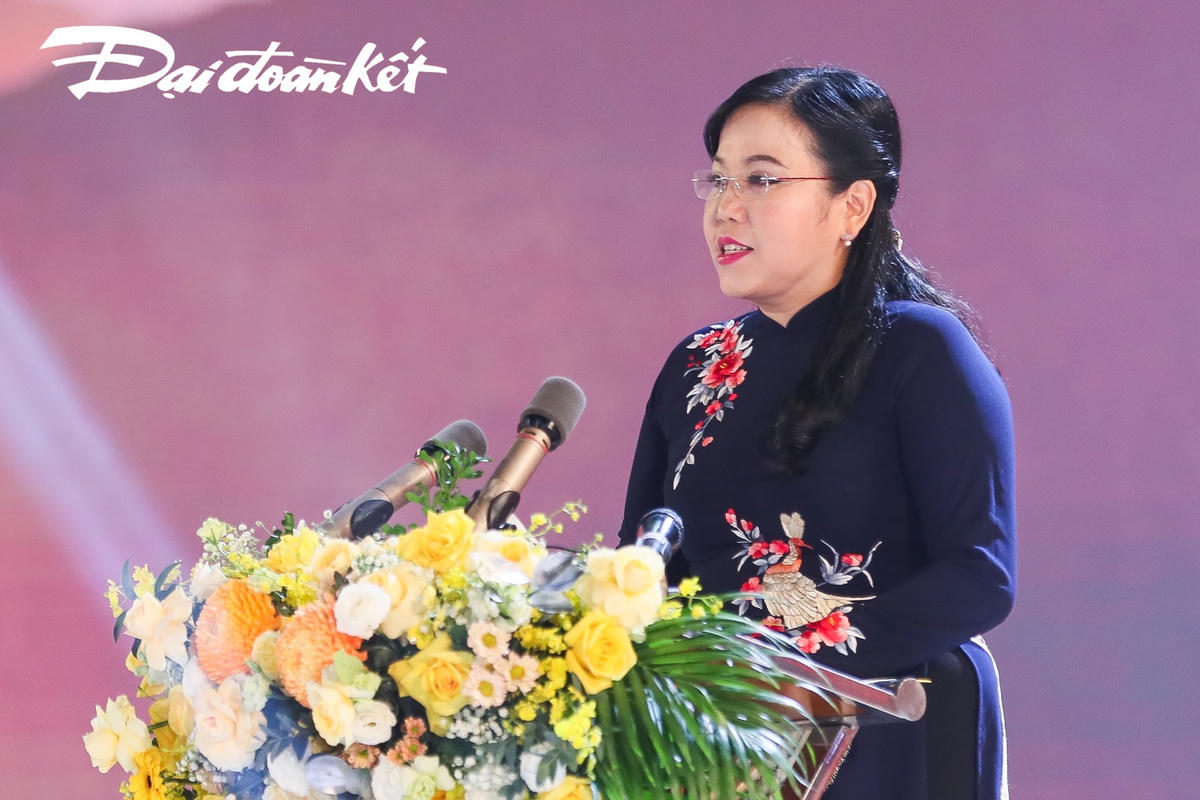 Bí thư Tỉnh ủy, Trưởng Đoàn đại biểu Quốc hội tỉnh Thái Nguyên Nguyễn Thanh Hải phát biểu tại Ngày hội.