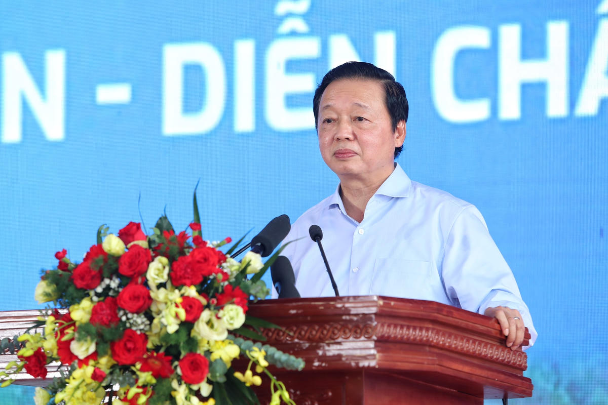 Phó Thủ tướng Trần Hồng Hà phát biểu tại Lễ khánh thành.