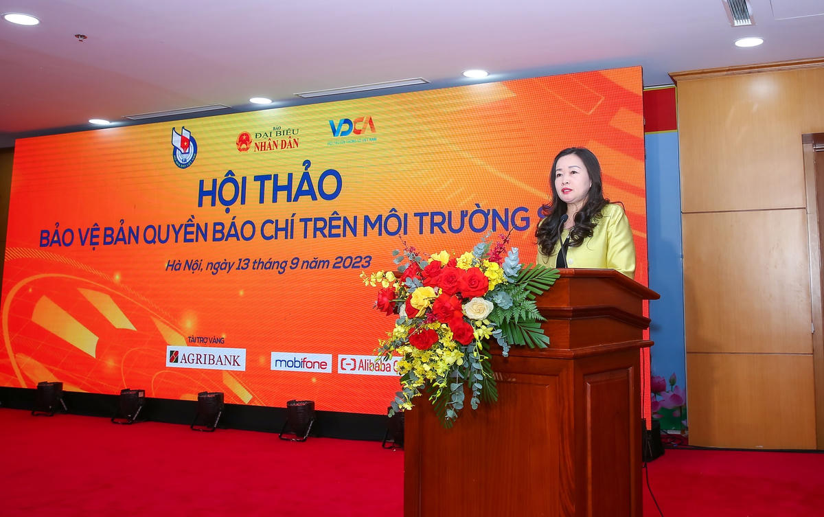 Bà Phạm Thị Thanh Huyền, Tổng Biên tập Báo Đại biểu Nhân dân.