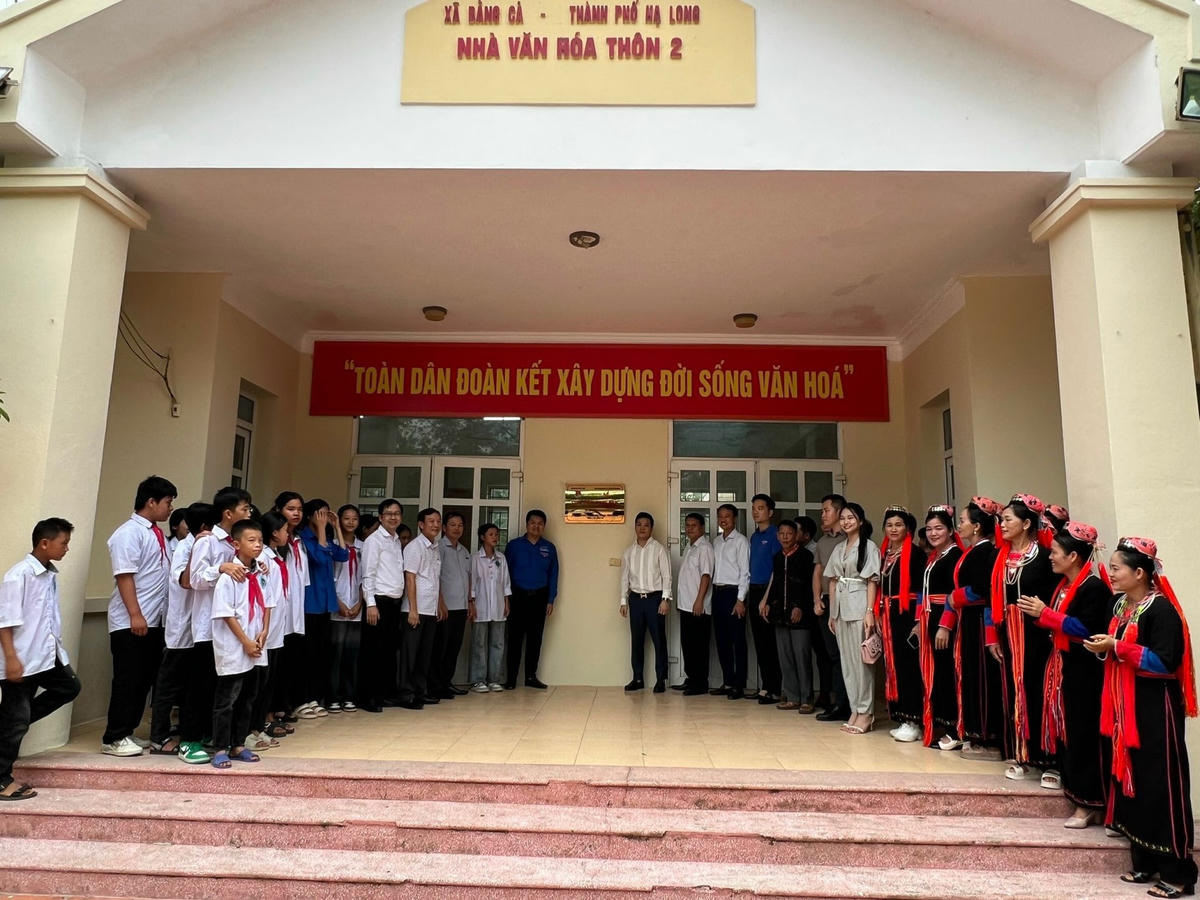 Công trình thanh niên “Nhà văn hóa thông minh” tại thôn 2, xã Bằng Cả.