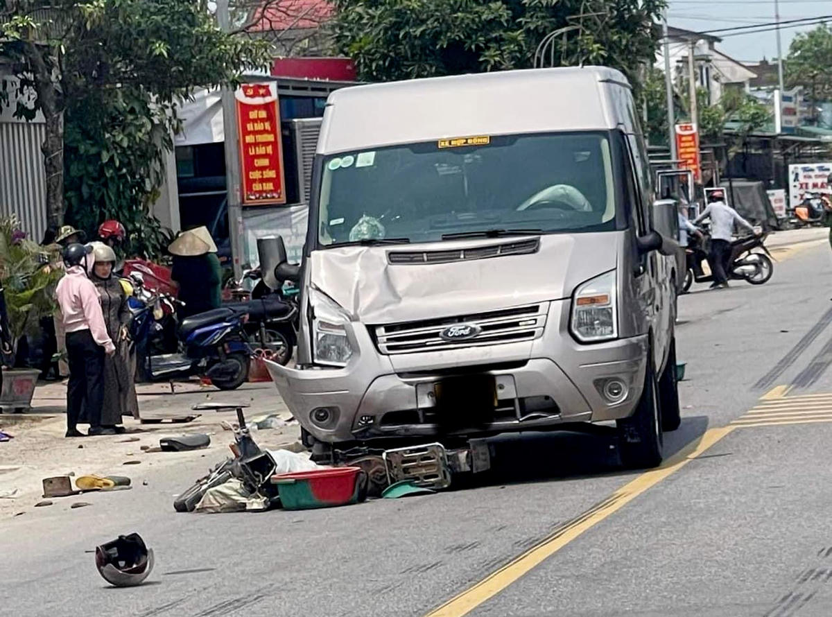 Hiện trường vụ tai nạn.