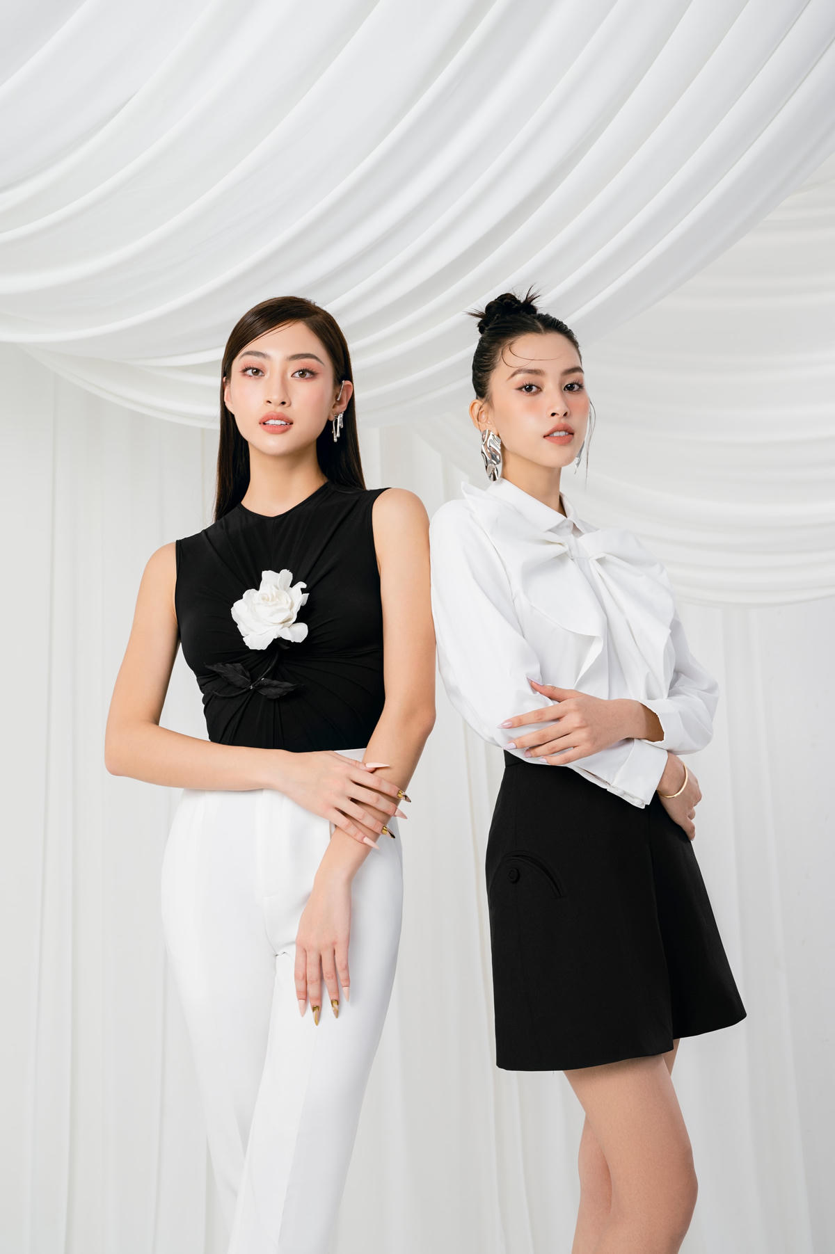 Người hâm mộ trầm trồ, phấn khích trước thần thái cuốn hút, tự tin của hai nàng Hậu.