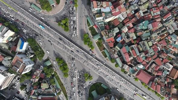 Hình ảnh nút giao Ngã Tư Sở.