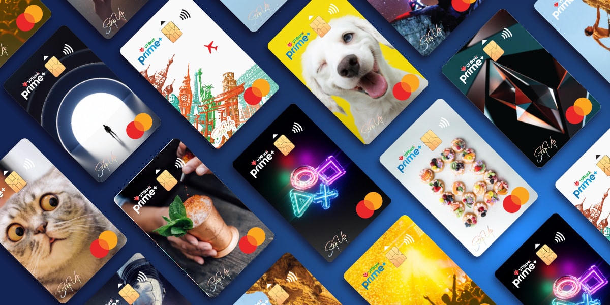 VPBank StepUp sở hữu đa dạng các mẫu thiết kế cho khách hàng thoải mái lựa chọn.