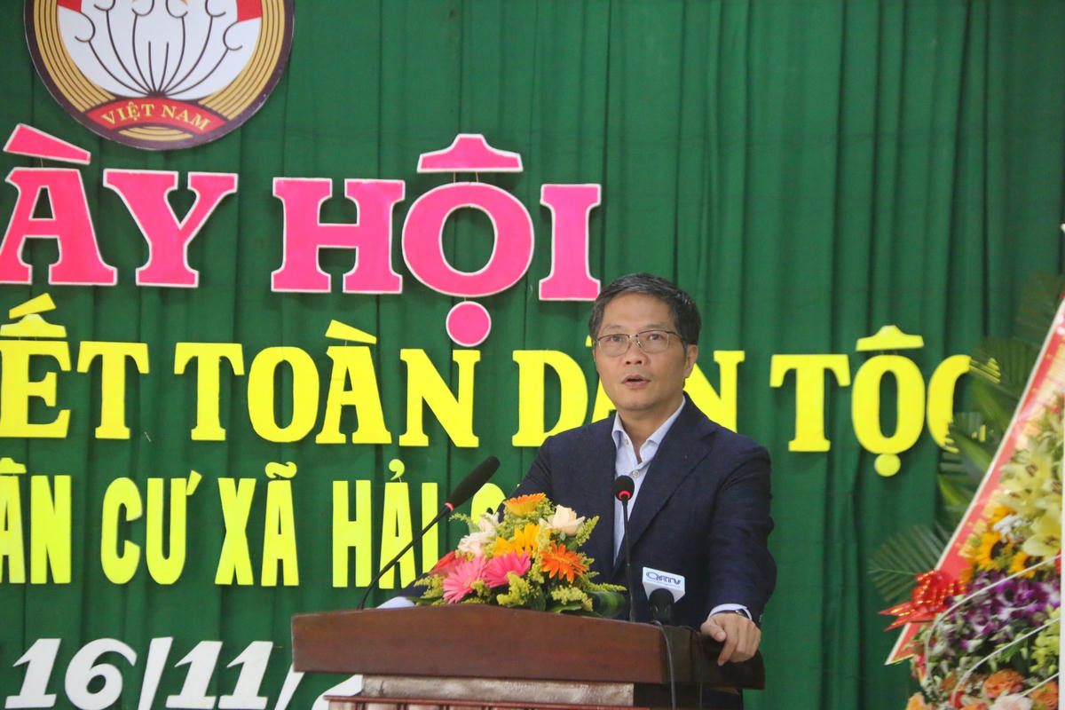  Ông Trần Tuấn Anh, Ủy viên Bộ Chính trị, Trưởng ban kinh tế Trung ương  phát biểu tại Ngày hội.