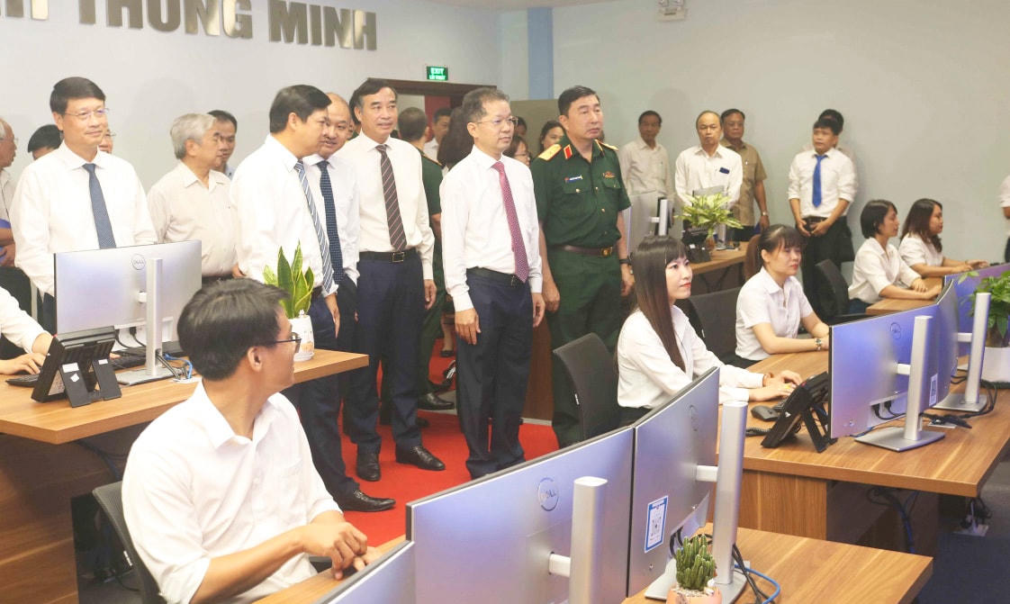 Trung tâm Giám sát, điều hành thông minh (Trung tâm IOC)  của Đà Nẵng chính thức đi vào hoạt động từ ngày 14/8/2023. Ảnh: Sở TT&TT Đà Nẵng.