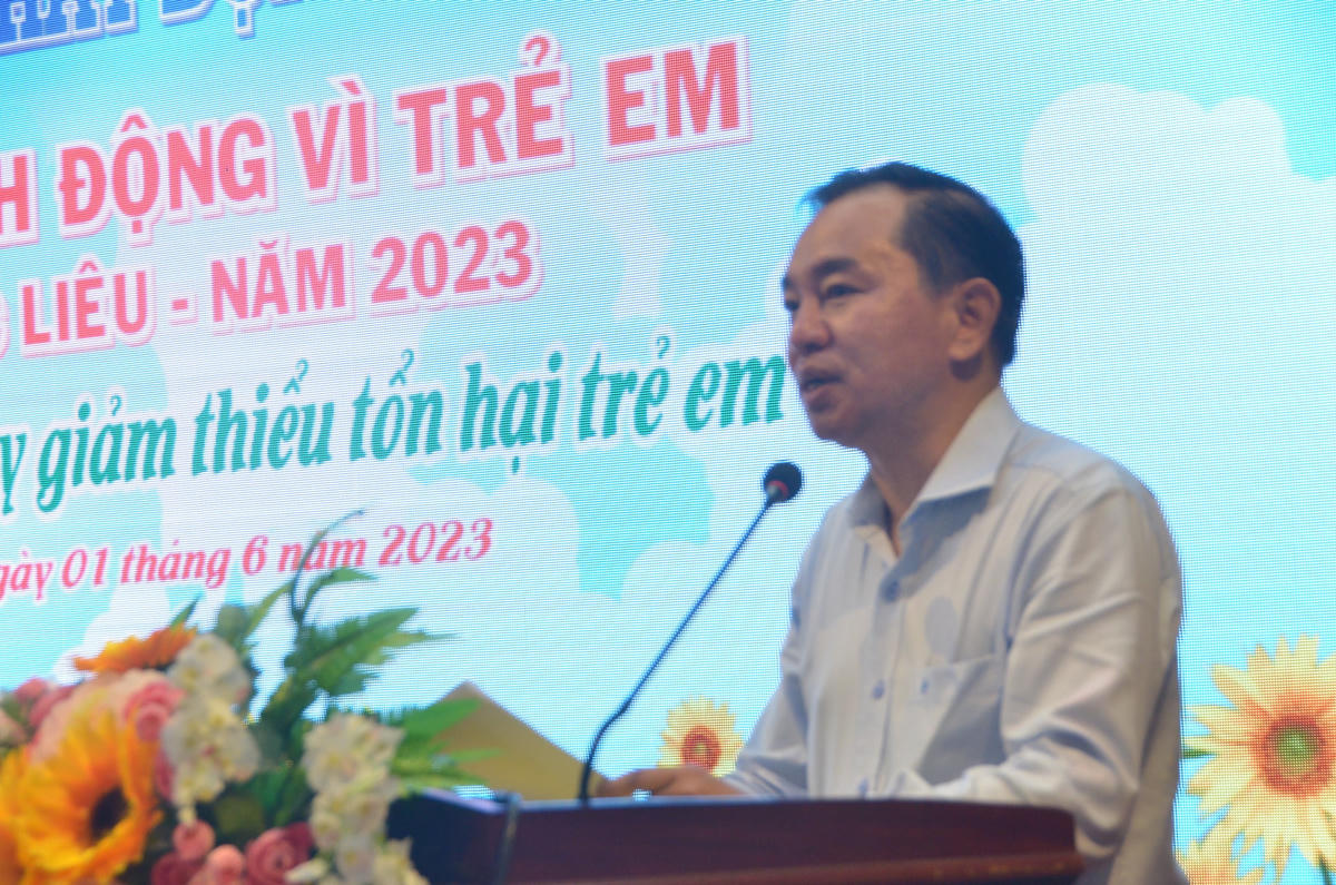 Phó Chủ tịch UBND tỉnh Bạc Liêu Phan Thanh Duy phát biểu tại Lễ phát động.