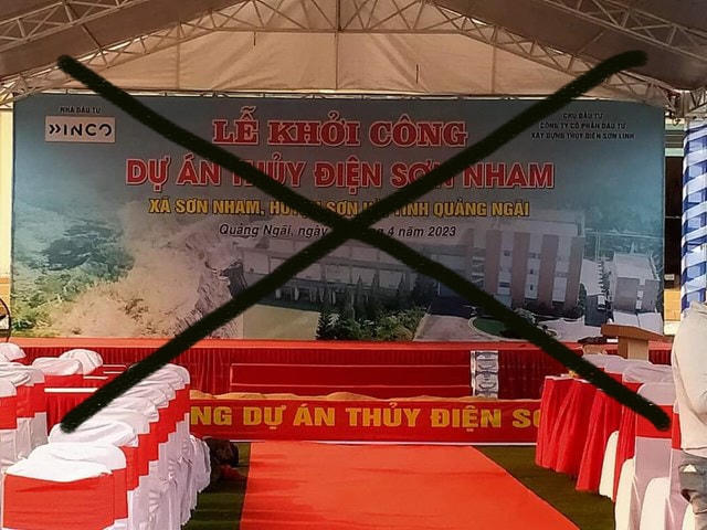 Giả danh chủ đầu tư làm Lễ khởi công Dự án thủy điện Sơn Nham. 