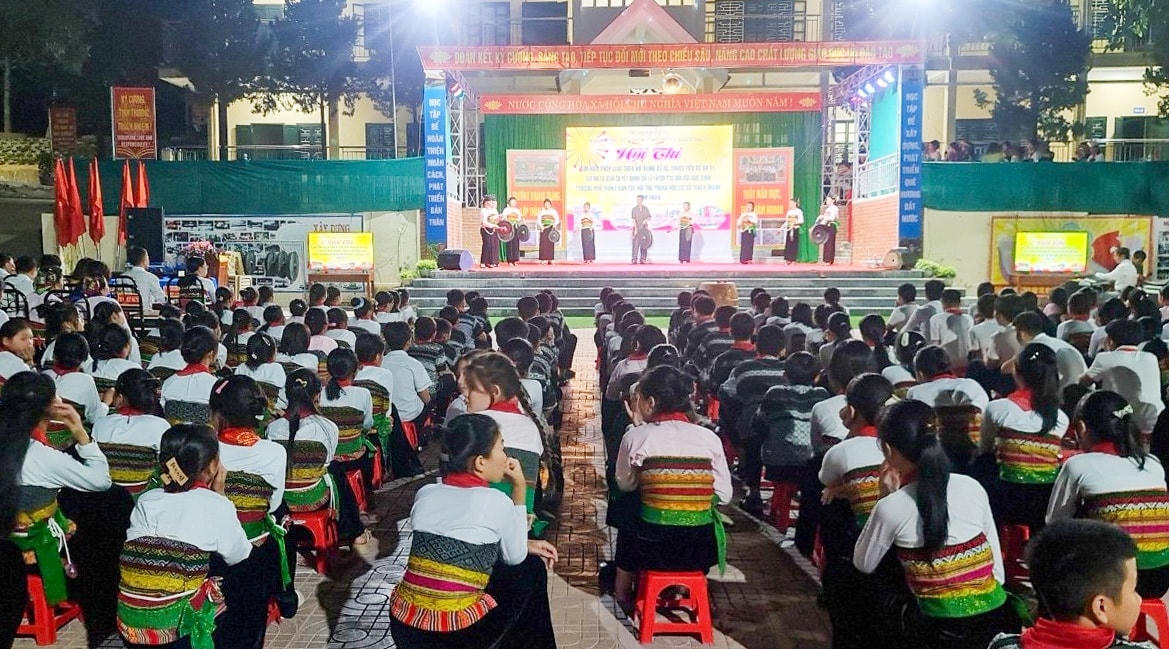 Hội thi tuyên truyền pháp luật tổ chức tại trường THCS- DTNT Thạch Thành.