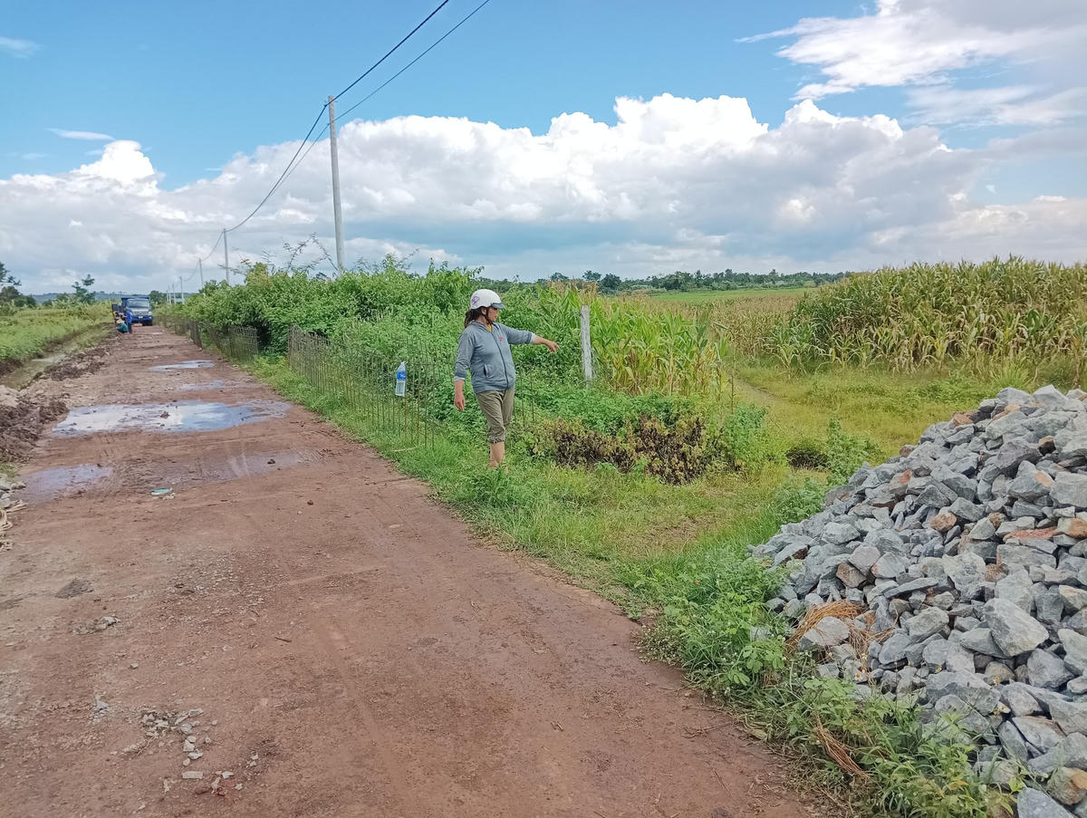 Thửa đất UBND xã Ea M’Droh dự kiến thu hồi làm sân bóng.