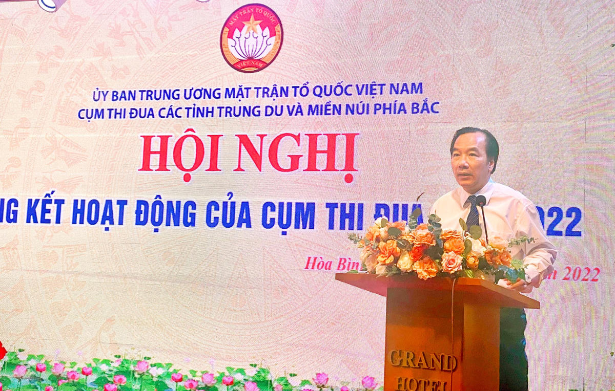 Phó Chủ tịch Ngô Sách Thực phát biểu tại Hội nghị.