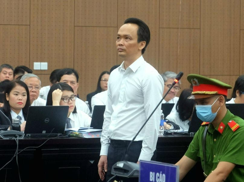 Ông Trịnh Văn Quyết tại phiên sơ thẩm.