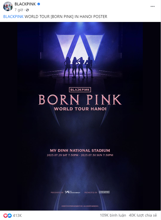 Khán giả xôn xao về giá vé concert Blackpink tại SVĐ Mỹ Đình