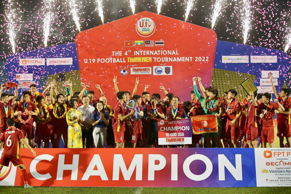 U19 Việt Nam trở thành nhà vô địch giải U19 quốc tế Thanh Niên 2022.