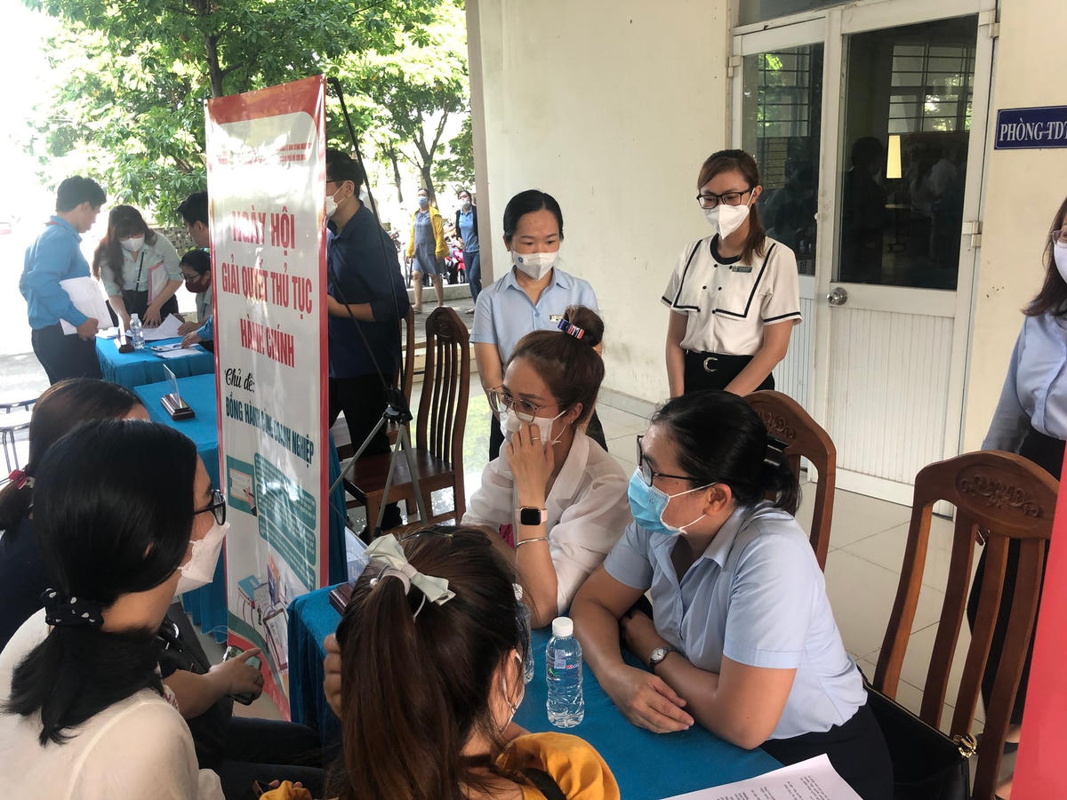 Doanh nghiệp tại Khu công nghệ cao TP HCM tuyển dụng nhân sự tại ngày hội việc làm TP Thủ Đức 2022.