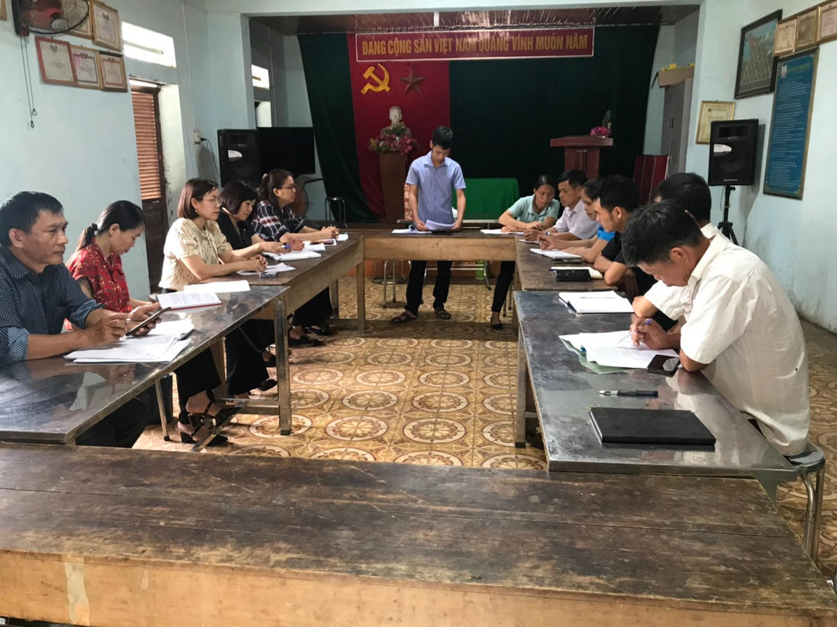 Một buổi sinh hoạt của Ban Công tác Mặt trận tại huyện Hạ Lang (Cao Bằng).  