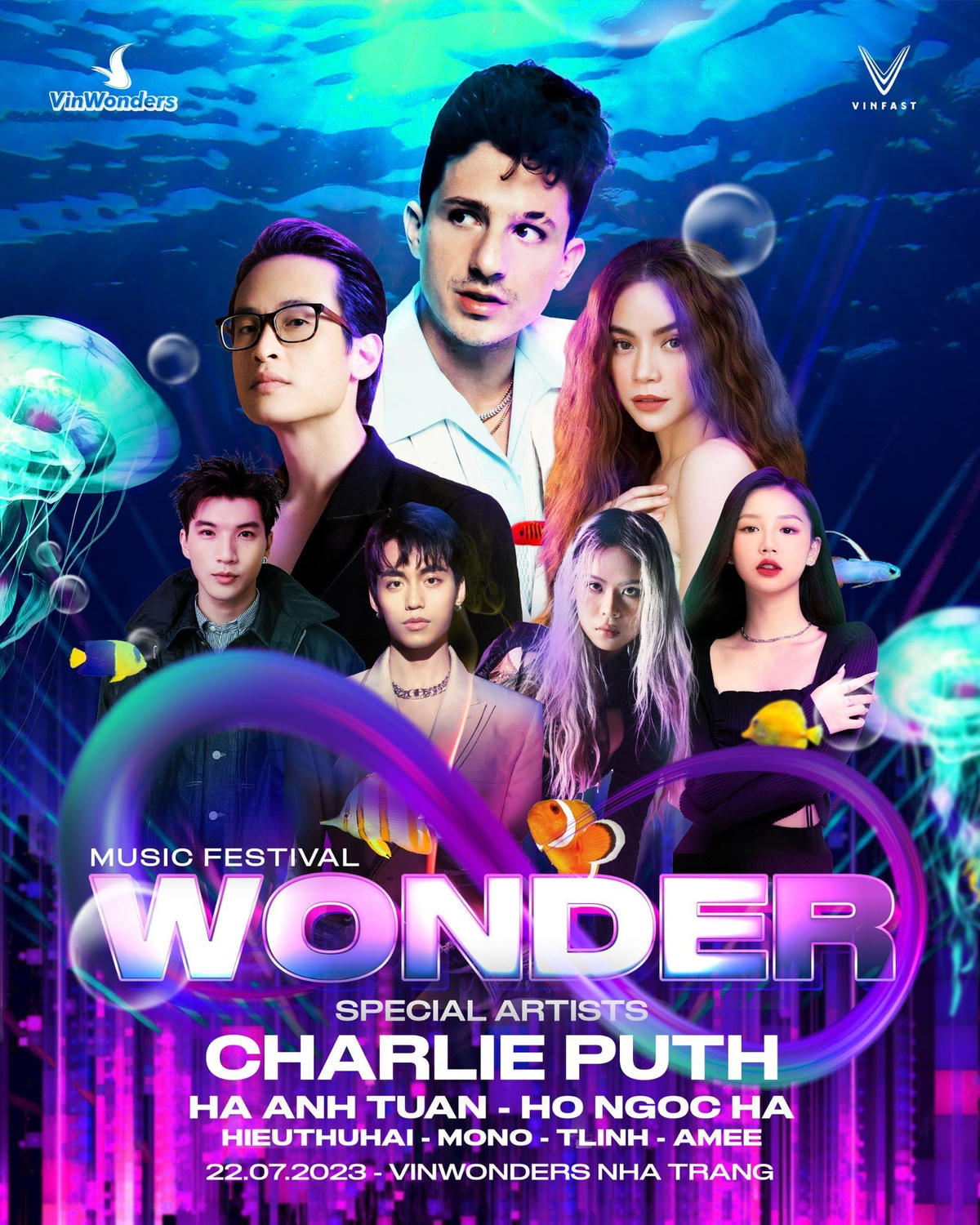 8wonder mở bán vé - công bố dàn sao việt biểu diễn cùng Charlie Puth