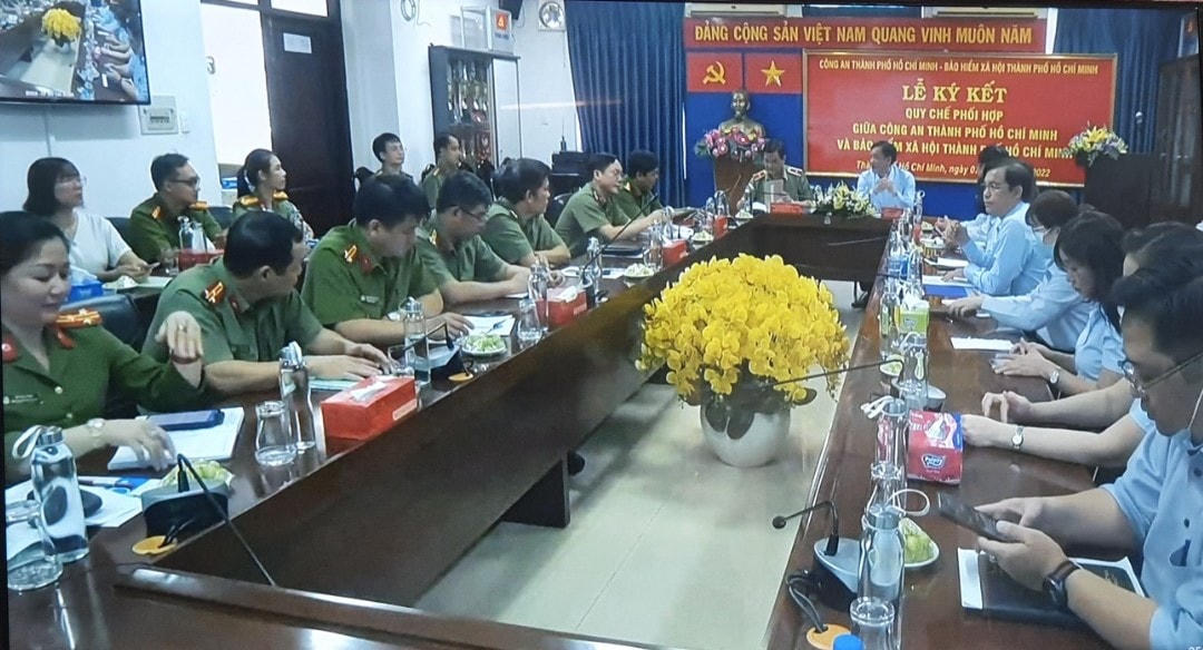 Quang cảnh buổi làm việc (Ảnh: Thanh Bình).
