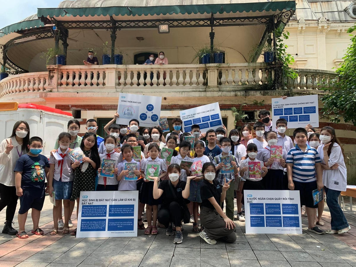 Thiếu nhi Thủ đô tham gia hội thảo “Kỹ năng tự bảo vệ bản thân” tại Cung thiếu nhi Hà Nội tháng 5/2022.