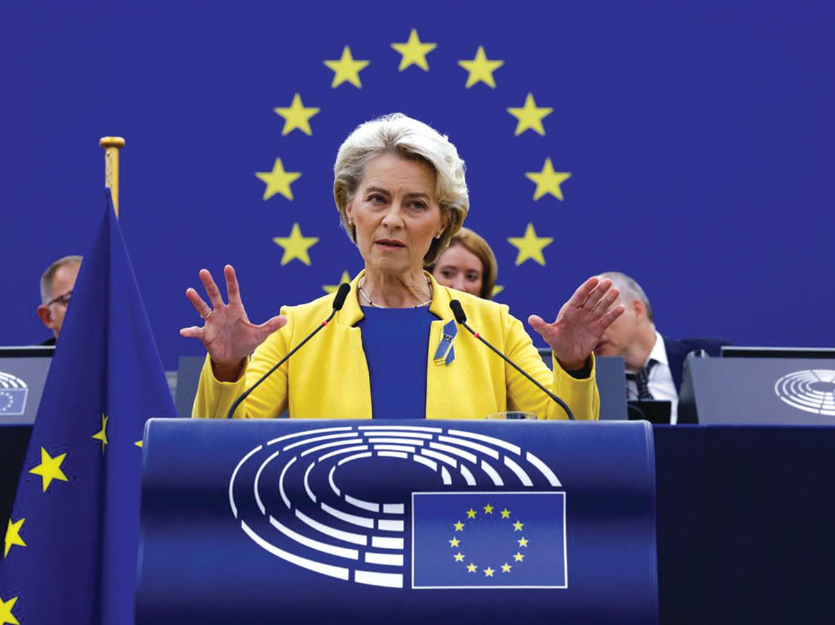 Chủ tịch Ủy ban châu Âu Ursula von der Leyen.