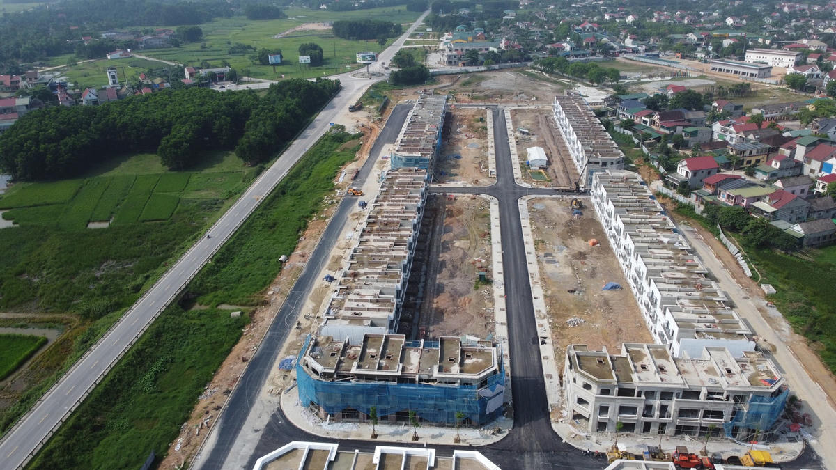 Mặc dù chưa được giao đất nhưng chủ đầu tư dự án đã xây dựng rầm rộ, cơ bản hoàn thiện dự án.