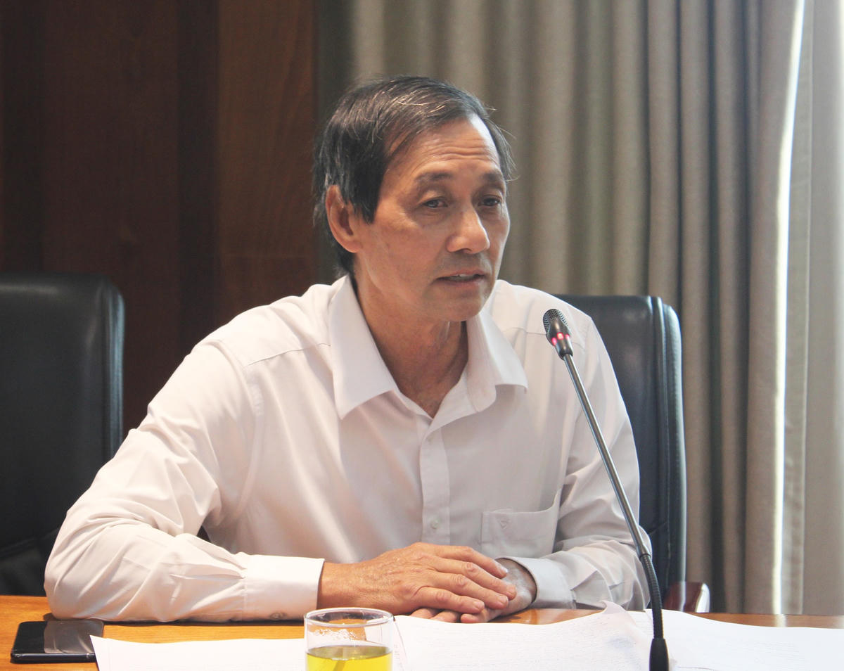 Ông Đặng Văn Khoa, Chủ tịch Hội Bảo vệ thiên nhiên và môi trường TP Hồ Chí Minh phát biểu.