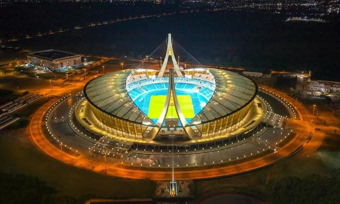 Sân Morodok Techo - nơi diễn ra lễ khai mạc và bế mạc SEA Games 32 tại Phnom Penh. Ảnh: Real Estate.
