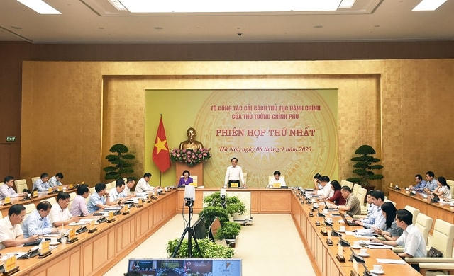Phó Thủ tướng Trần Lưu Quang phát biểu tại phiên họp. Ảnh: VGP.