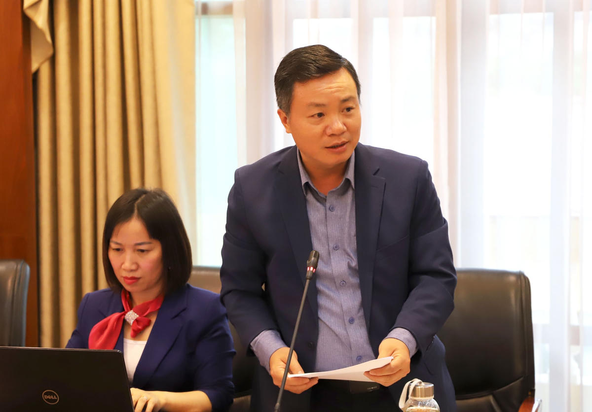 Ths. Chu Văn Khánh, Chủ nhiệm Đề án báo cáo tóm tắt kết quả của Đề án tại Hội nghị. 