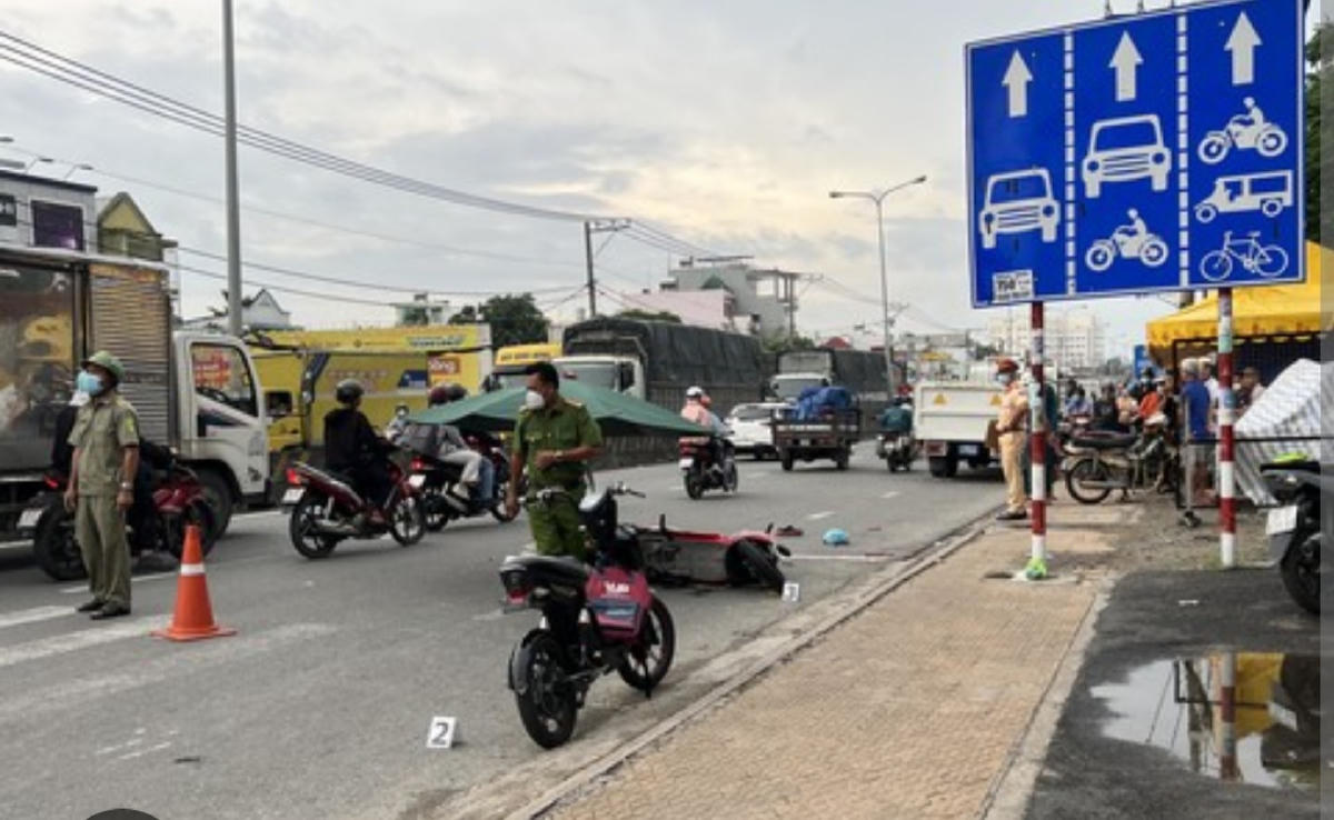 Một vụ tai nạn giao thông tại QL1K