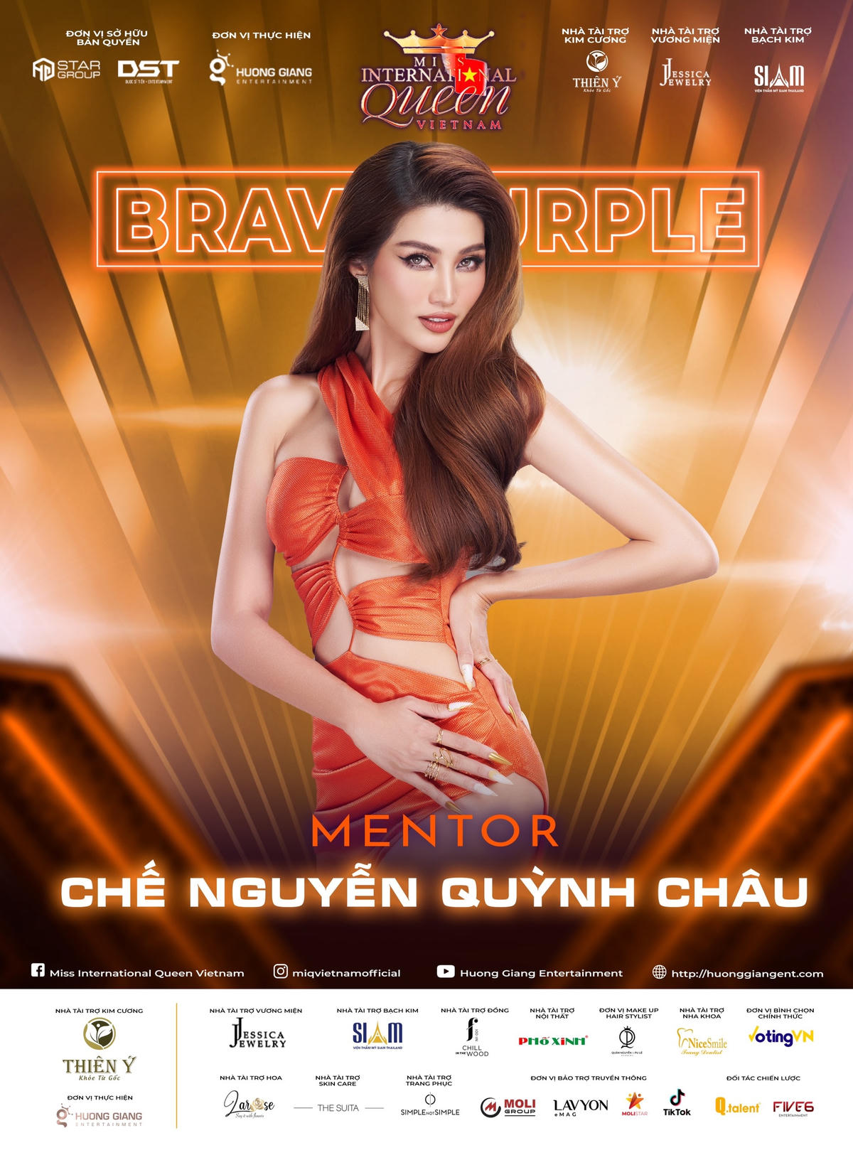 Vừa hoàn thành vai trò MC tại đêm chung khảo, Á hậu Chế Nguyễn Quỳnh Châu nhận nhiệm vụ là menter show "Miss International Queen Vietnam 2023".