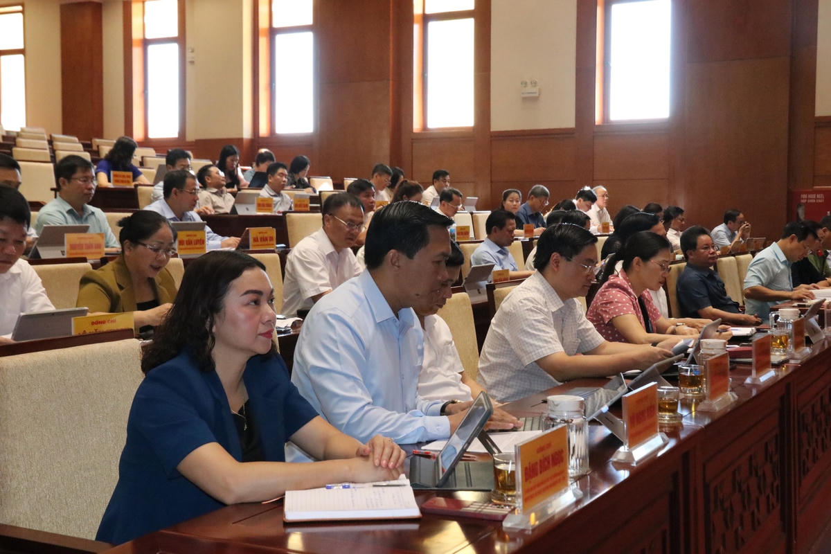 Tại hội nghị, các đại biểu đã có ý kiến tham luận đề xuất các giải pháp thúc đẩy tăng trưởng kinh tế của tỉnh Hoà Bình.