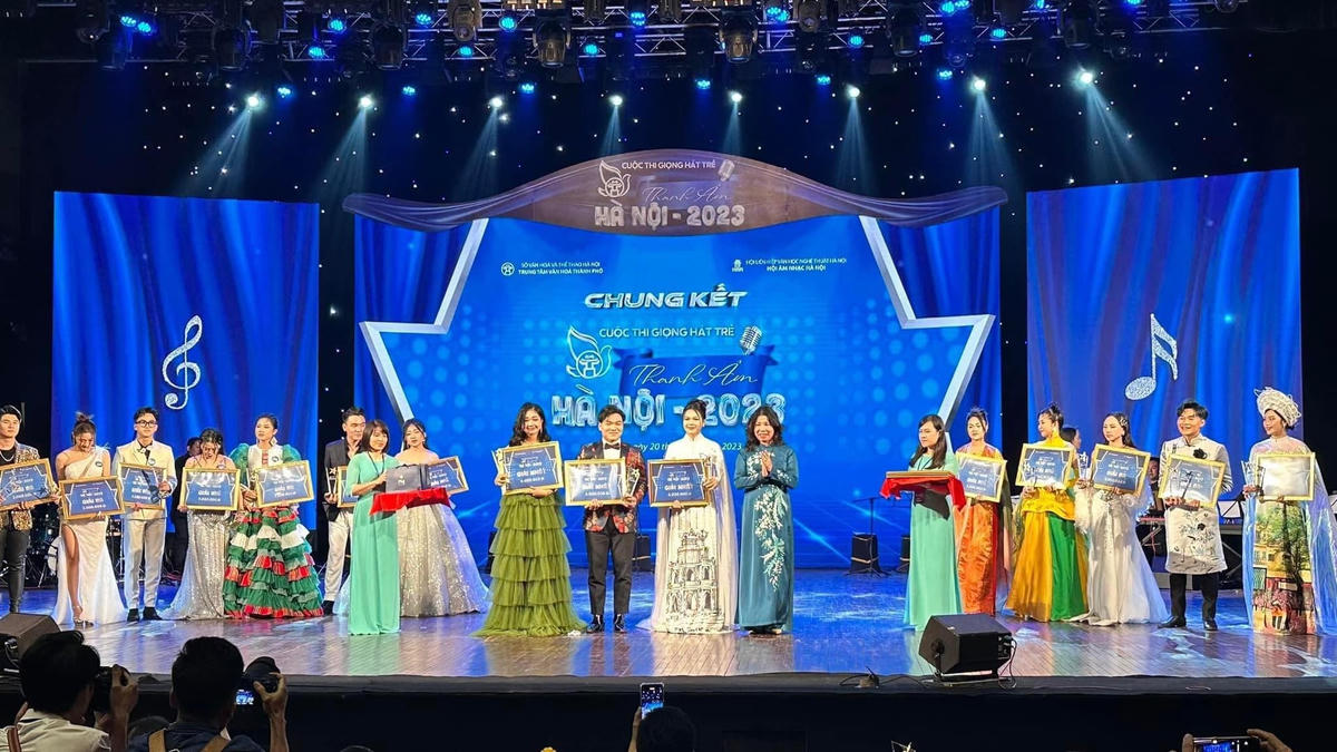 Đêm chung kết cuộc thi Giọng hát trẻ “Thanh âm Hà Nội” năm 2023.