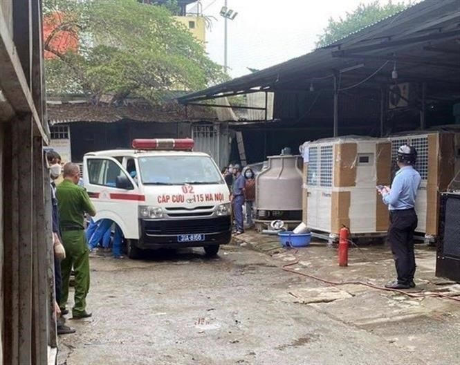 Hiện trường vụ nổ. (Ảnh: TTXVN phát).