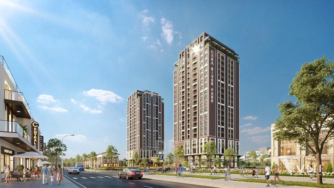 Phối cảnh khu căn hộ chung cư kim cương trong tương lai