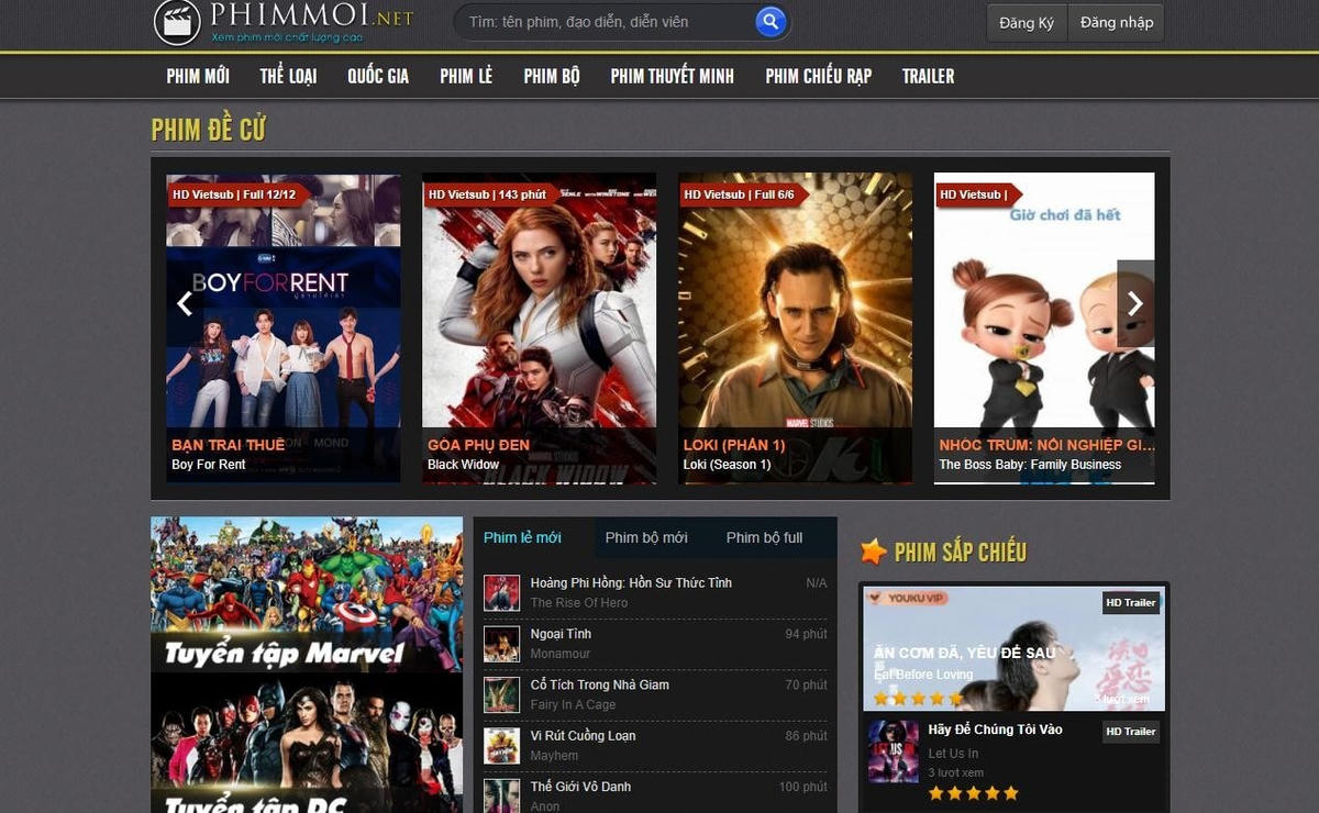 Trang web phim lậu “Phimmoi.net” vẫn tiếp tục “hồi sinh” sau nhiều lần bị các cơ quan chức năng xử lý vi phạm liên quan đến bản quyền.