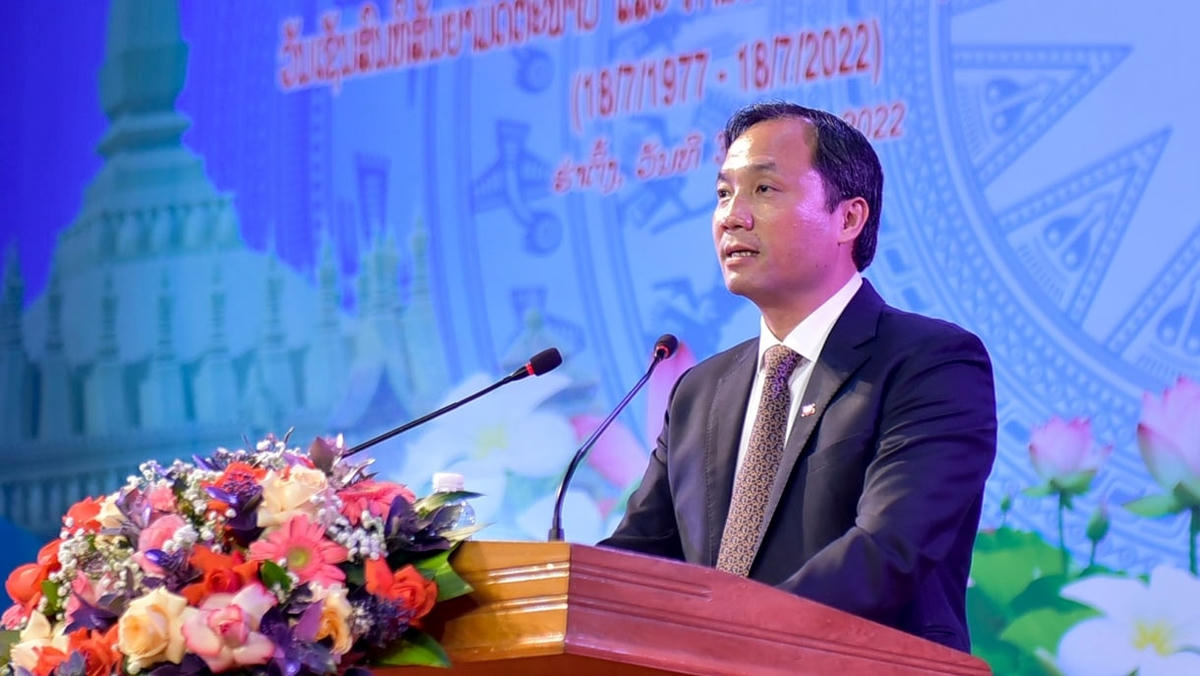 Bí thư Tỉnh ủy Hà Tĩnh Hoàng Trung Dũng phát biểu tại lễ kỷ niệm.