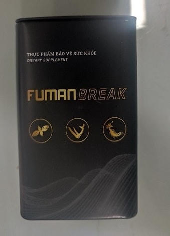 Cảnh báo thực phẩm bảo vệ sức khỏe FUMANBREAK có chứa chất cấm