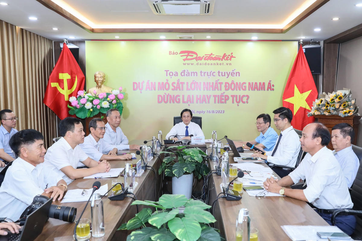 Quang cảnh buổi tọa đàm ngày 16/8 do Báo Đại Đoàn Kết tổ chức. Ảnh: Quang Vinh.
