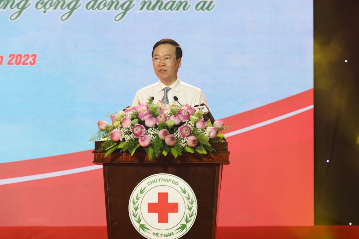 Chủ tịch nước Võ Văn Thưởng phát biểu tại lễ phát động.