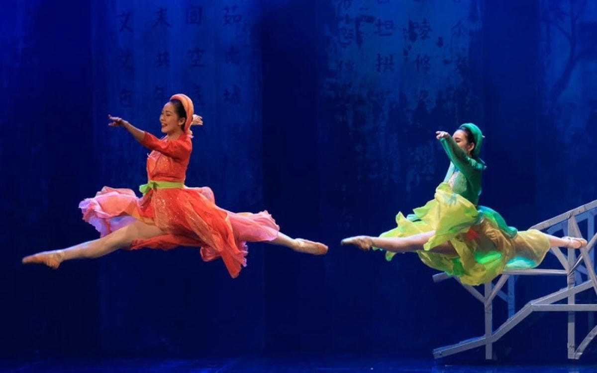 Cảnh trong vở ballet “Kiều”.