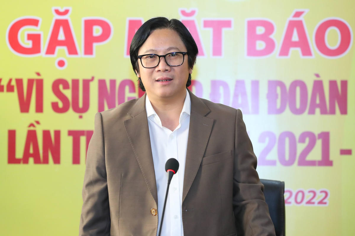 Nhà báo Lê Anh Đạt - Quyền Tổng Biên tập Báo Đại Đoàn Kết.