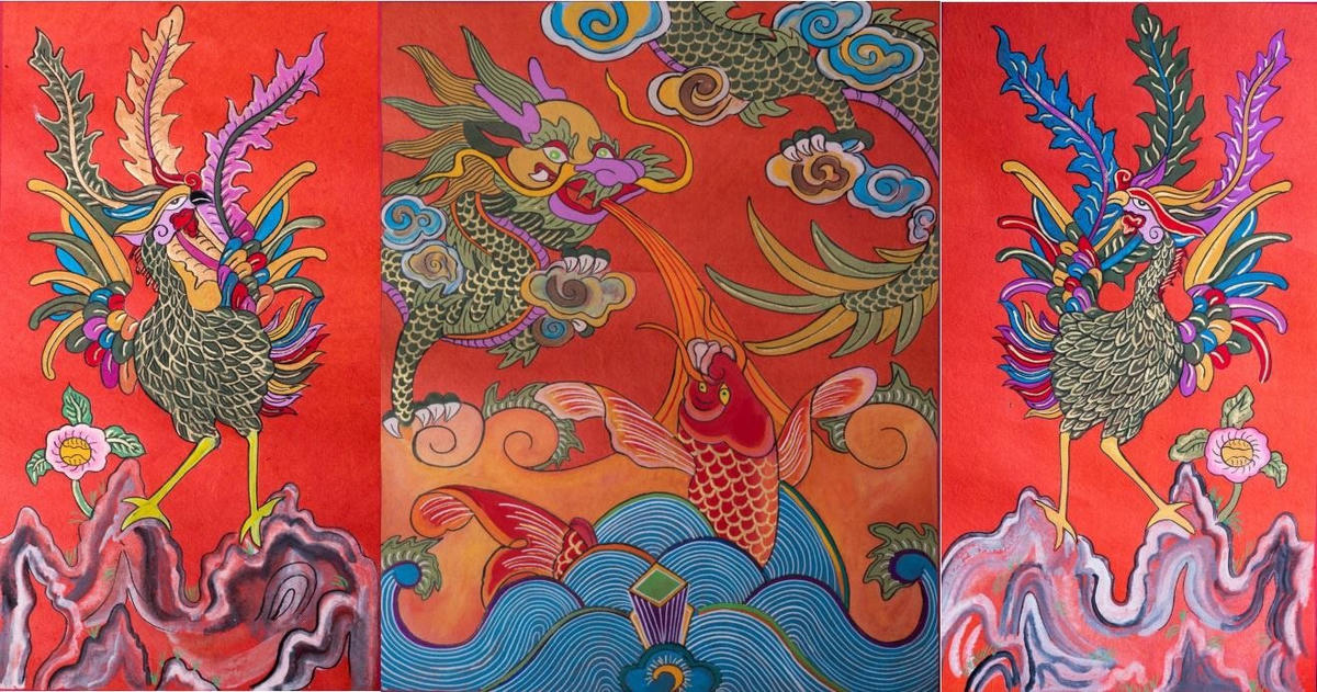 Dòng tranh dân gian Kim Hoàng có nguồn gốc từ thế kỷ 18, phát triển cực thịnh trong thế kỷ 19.